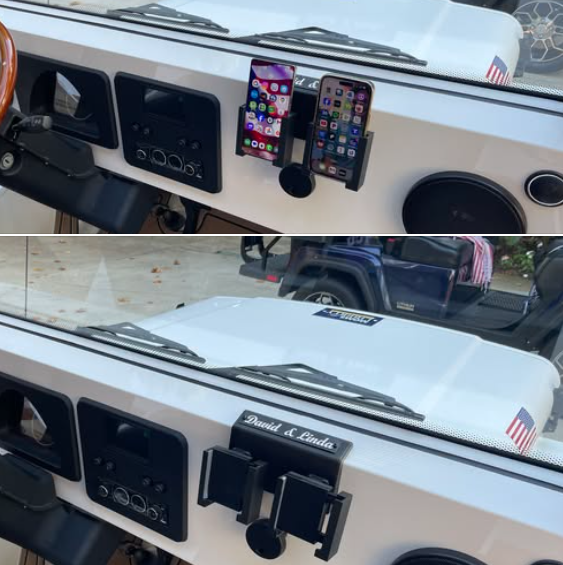 Moke EV Customizable Dual Adjustable Phone Holder
