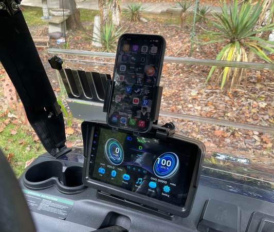 Evolution Golf Cart Dash Phone Holder