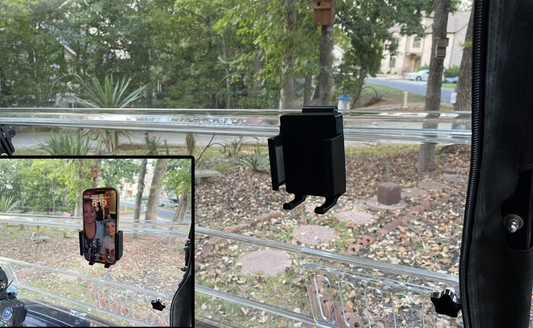 Evolution D5 Windshield Phone Holder.
